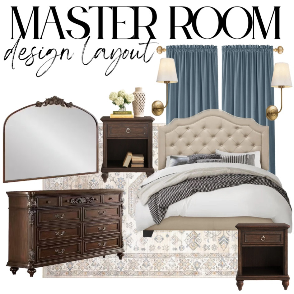 bedroom inspo, home decor, curtains, amazon finds, rug, bed frame, mirror, arched mirror, dresser, antique,  brass scones, nightstands, grandmillenial, wayfair, sale, fall, bedroom decor

#LTKHolidaySale #LTKstyletip #LTKhome
