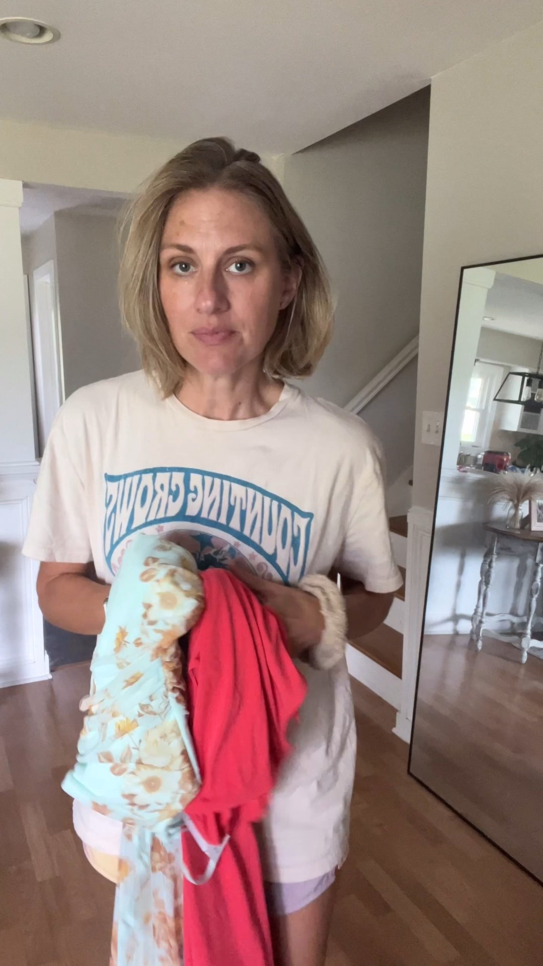 Small tall in the coral Old Navy dress and medium tall in the Abercrombie. Both sandals fit true to size  

#LTKSaleAlert #LTKParties #LTKOver40