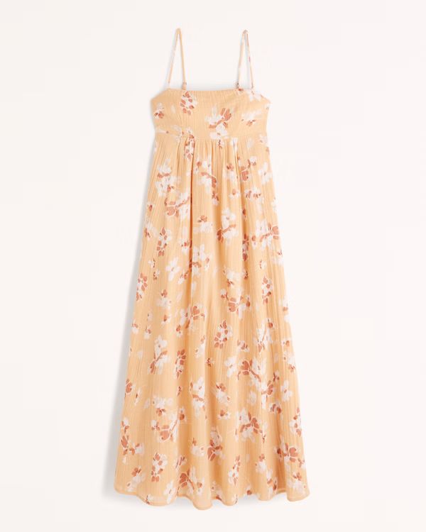 Babydoll Maxi Dress | Abercrombie & Fitch (US)