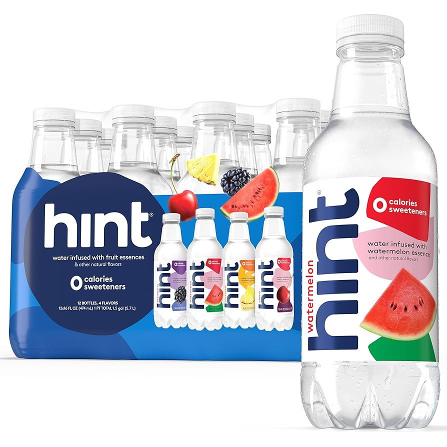 Hint Fruit-Infused Bottled Water, Best Sellers Variety Pack - Sugar Free Flavored Water with Zero... | Amazon (US)