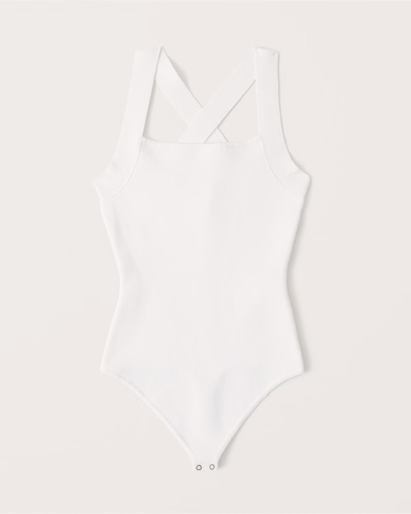 Crossback Sweater-Knit Bodysuit | Abercrombie & Fitch (US)