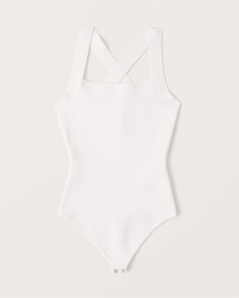 Crossback Sweater-Knit Bodysuit | Abercrombie & Fitch (US)