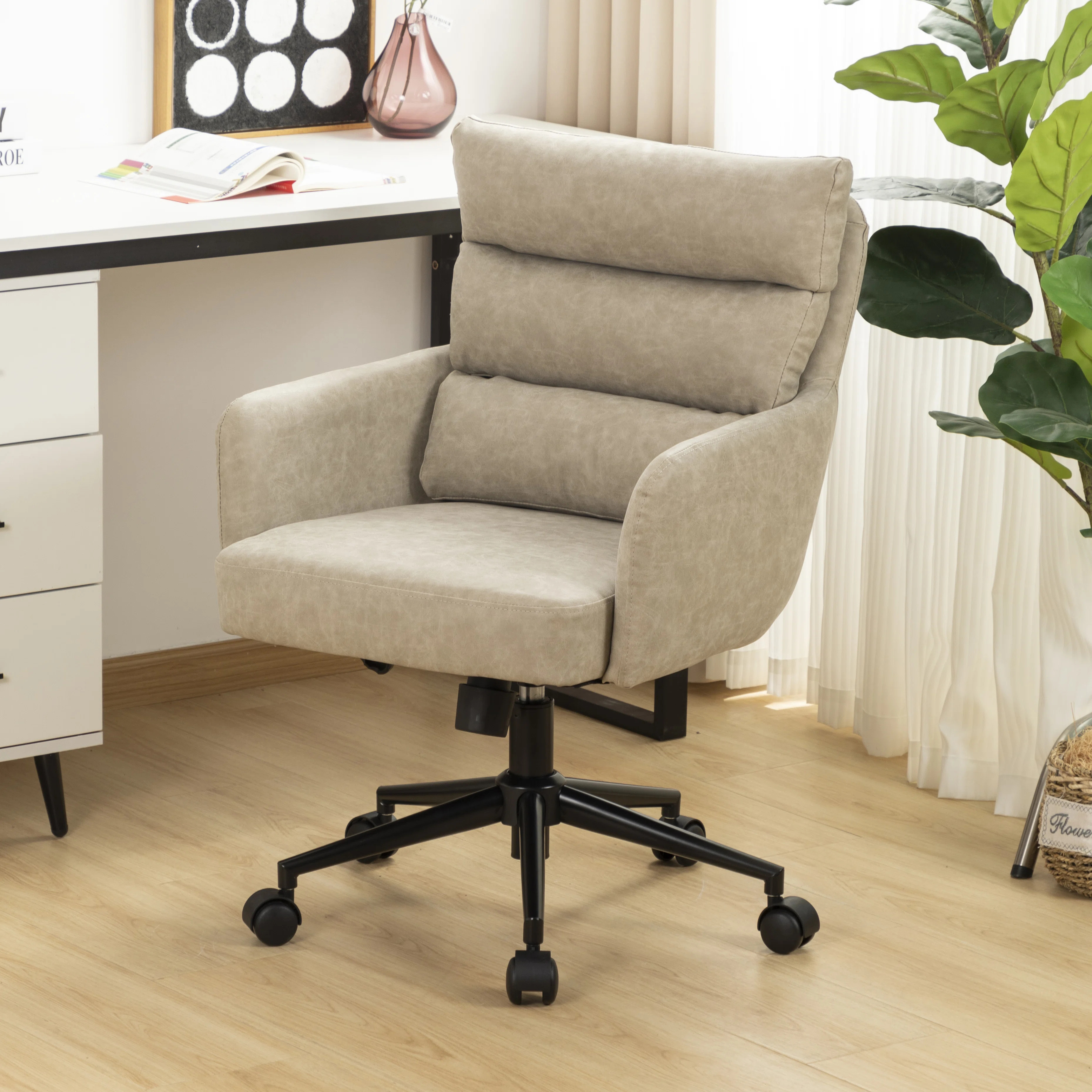 Kopko Swivel Faux Leather Task Chair | Wayfair North America