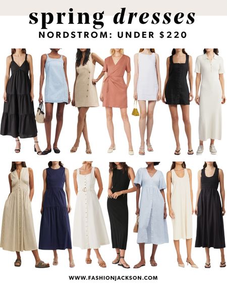 New spring dresses at @nordstrom! All under $220. #nordstrompartner #springdress #springoutfit #springfashion #sundress #summerdress #whitedress #blackdress #midi #mini #nordstrom #fashionjackson

#LTKstyletip #LTKfindsunder100 #LTKSeasonal