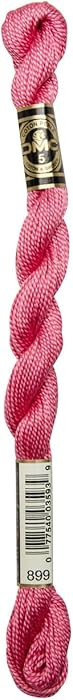 DMC 115 5-899 Pearl Cotton Thread, Medium Rose, Size 5 | Amazon (US)