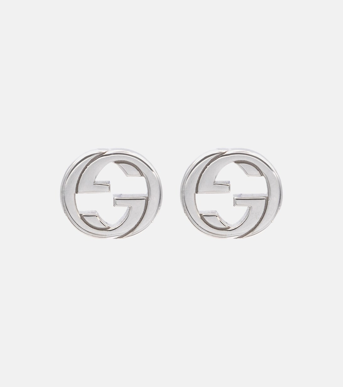 Interlocking G sterling silver earrings | Mytheresa (IT)