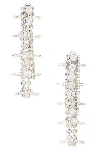 Crystal Fringe Drop Earrings | FWRD 
