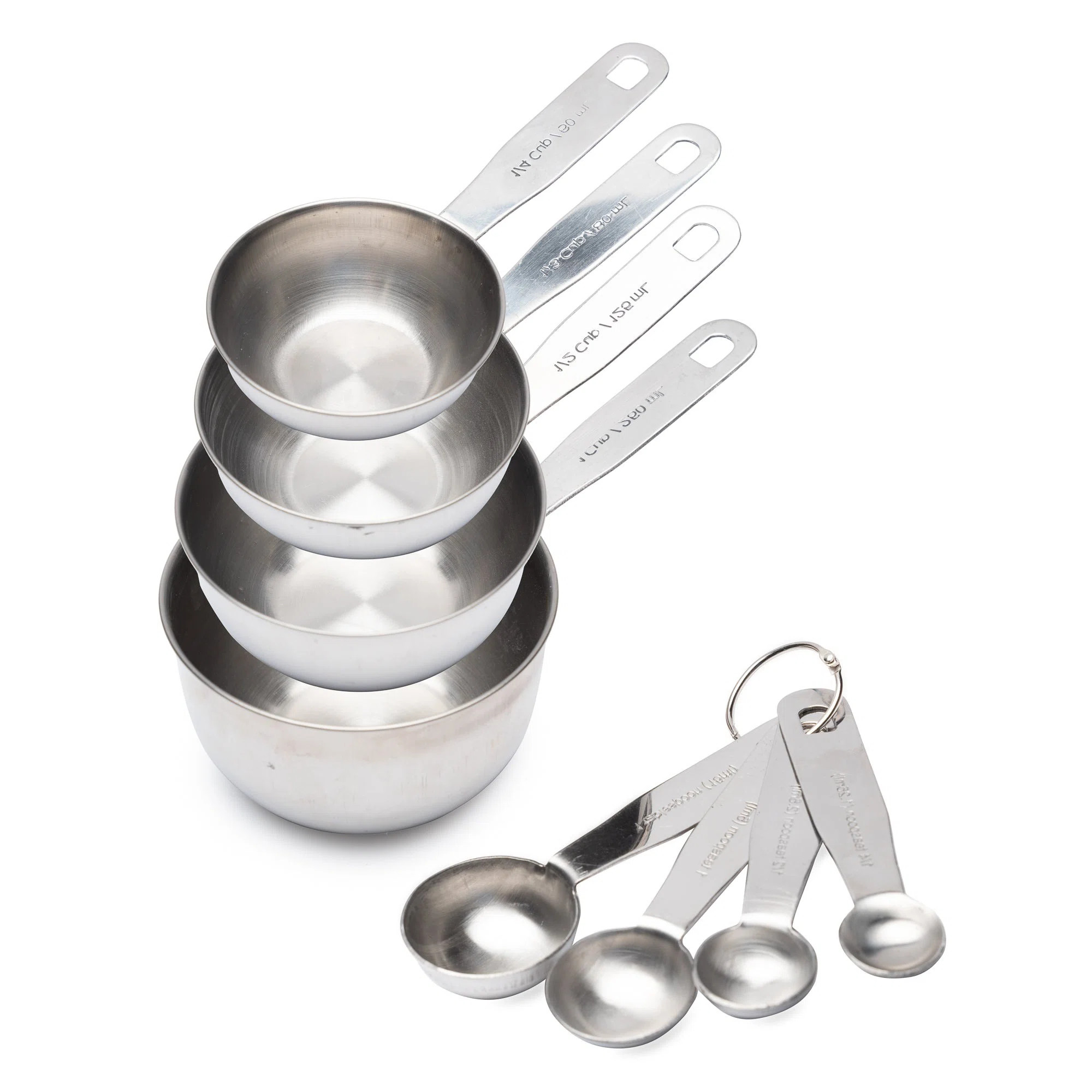Imperial Home 8-Pieces Stainless Steel Measuring Cup and Spoon Set & Reviews | Wayfair | Wayfair North America
