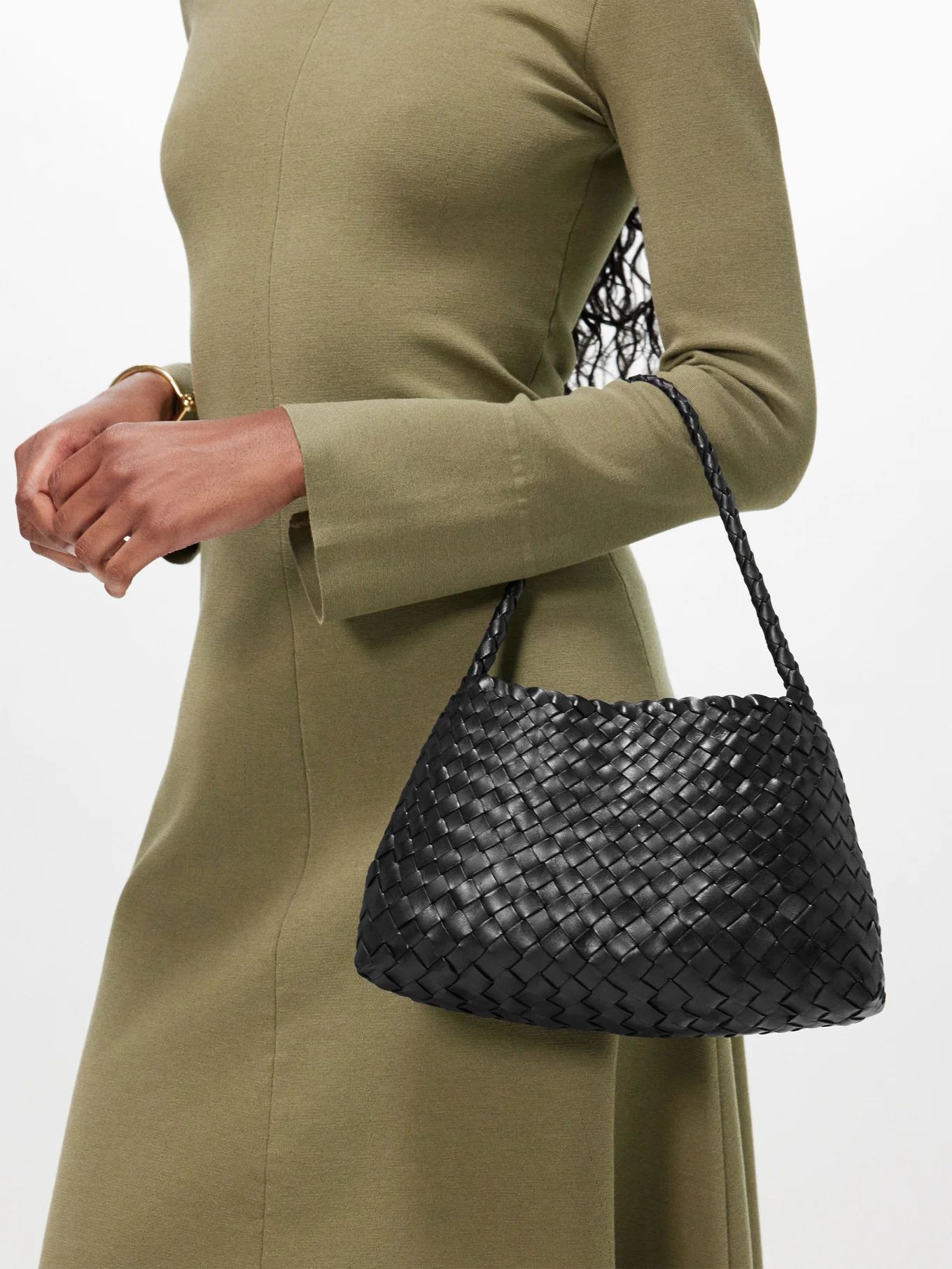 Santa Rosanna small woven-leather shoulder bag | Dragon Diffusion | Matches (UK)
