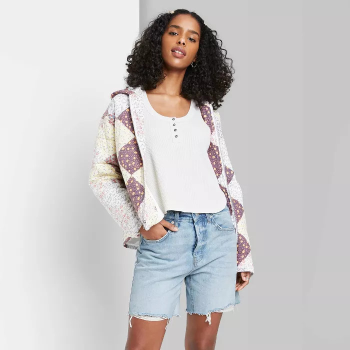 Women's High-Rise Bermuda Jean Shorts - Wild Fable™ | Target