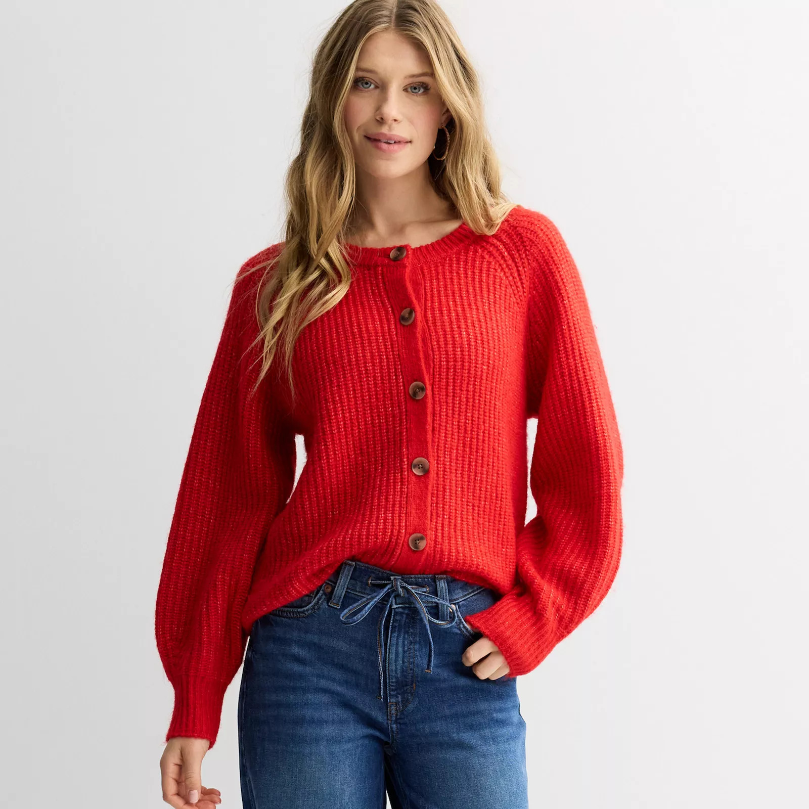 Women's Sonoma Goods For Life® Cozy Heritage Cardigan | Kohl's