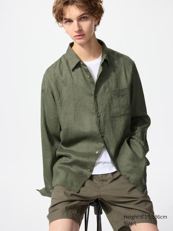 Premium Linen Shirt | UNIQLO (US)