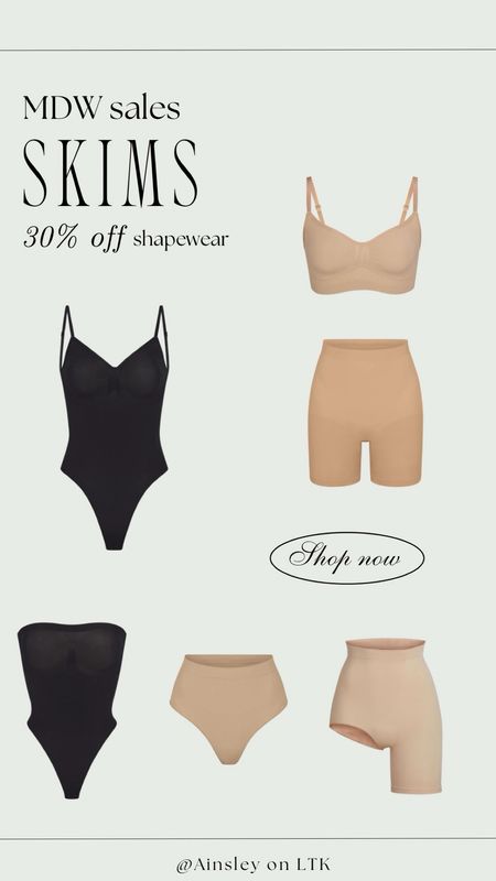 Today only — 30% off Skims shapewear! Obsessed with the quality of these. Definitely ordering some! 

#LTKSaleAlert