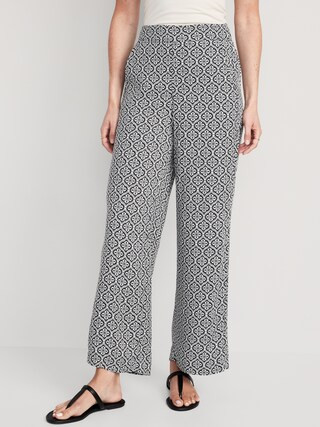 High-Waisted Playa Soft-Spun Wide-Leg Pants for Women | Old Navy (US)