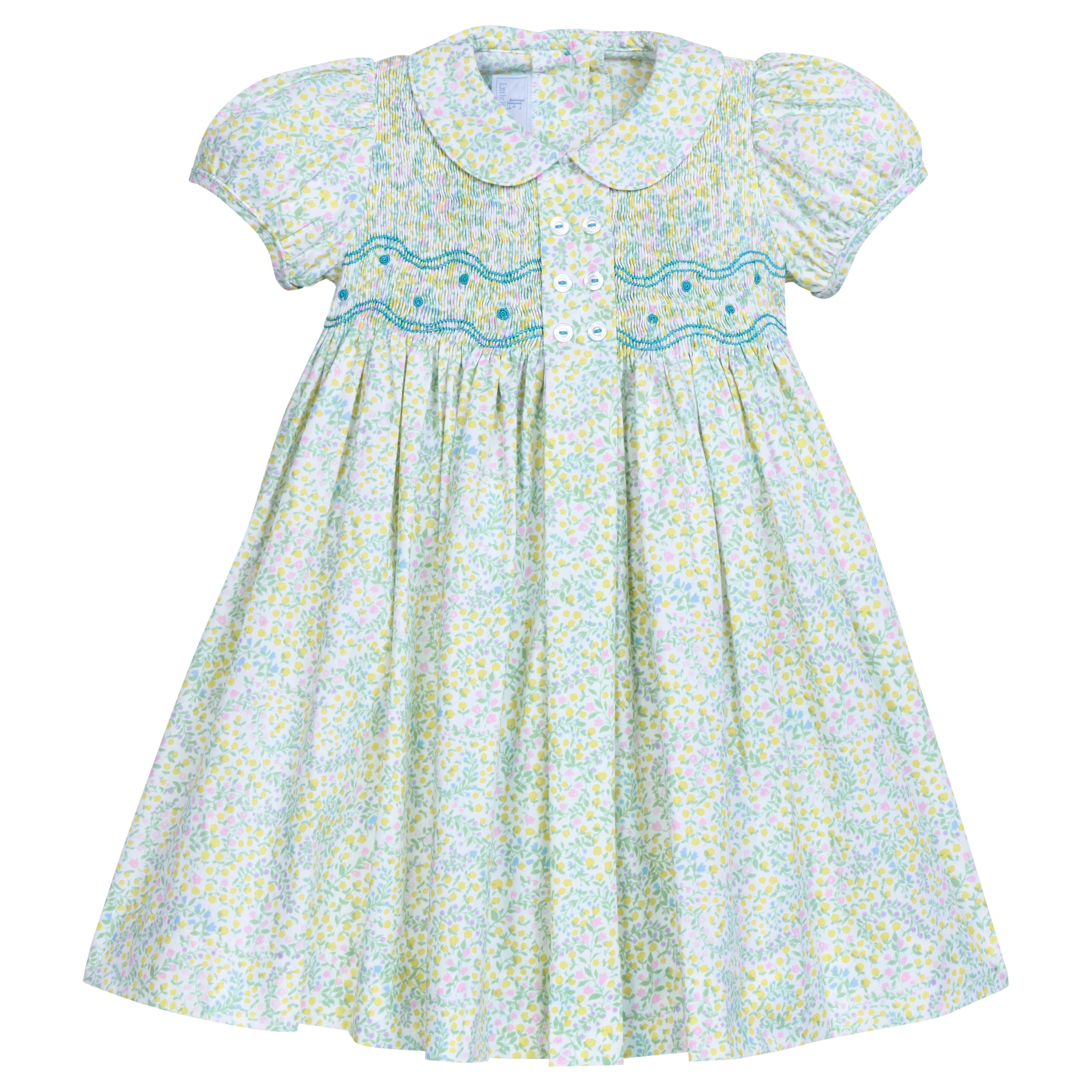 Briarcliff Floral Smocked Bridget Dress - Girl Floral Dress | Little English