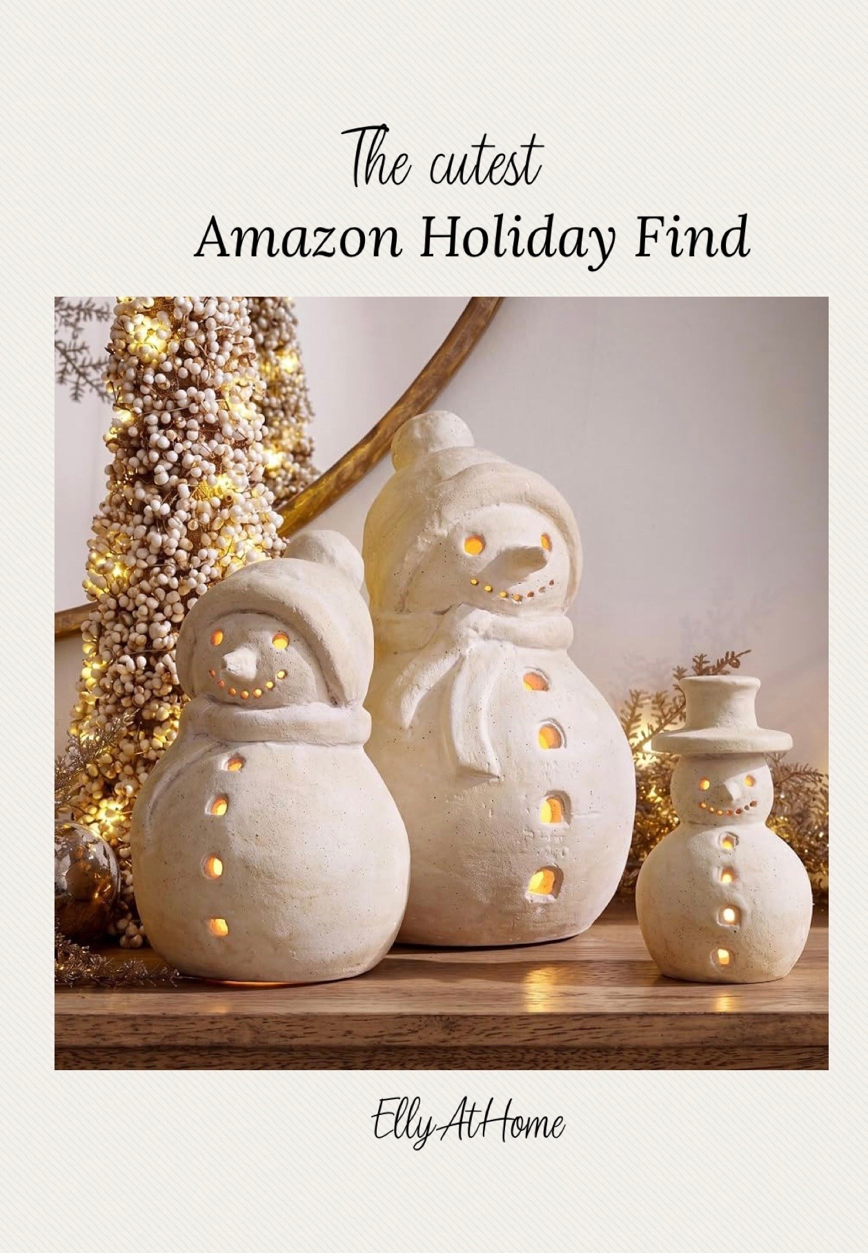 This trio of snowmen are so cute! I feel they will be a high sellout risk! Also shop coordinating Christmas trees! Christmas, holiday decor. Amazon home. Free shipping.

#LTKHome #LTKSeasonal