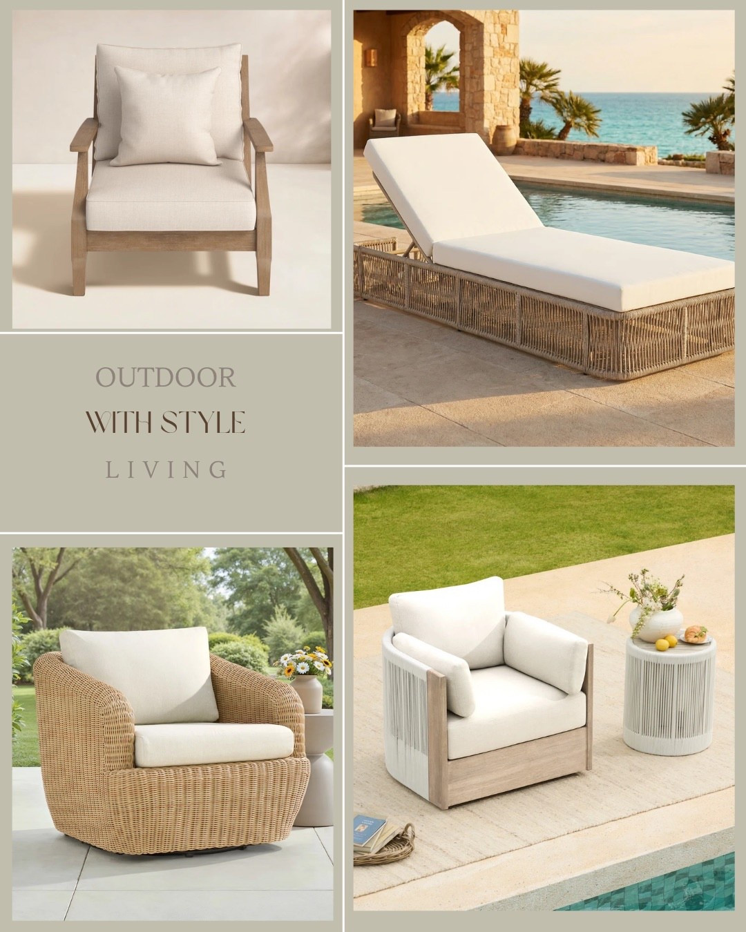 Warmer weather is here or right around the corner!  Love all the textures with these outdoor chairs and chaises!

#LTKHome #LTKSaleAlert #LTKSeasonal