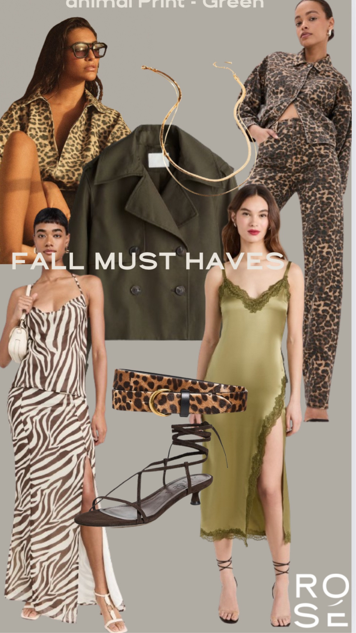 Animal Print and Shades of Green

#LTKSeasonal #LTKStyleTip