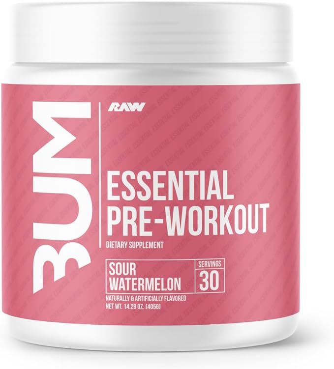 RAW Essential Pre-Workout Powder (Sour Watermelon) - Chris Bumstead Sports Nutrition Supplement f... | Amazon (US)
