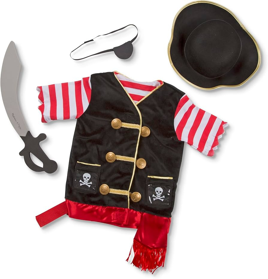 Melissa & Doug Pirate Role Play Set (FFP), Multicolor, Toddler | Amazon (US)