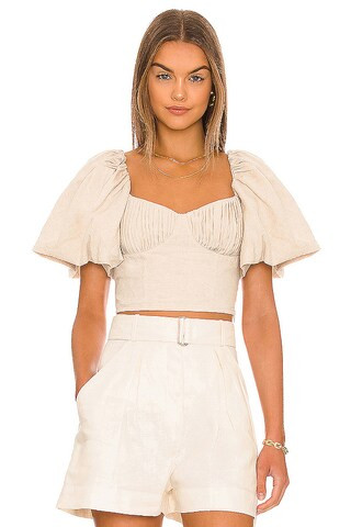 Quince Linen Blouse
                    
                    SIMKHAI | Revolve Clothing (Global)