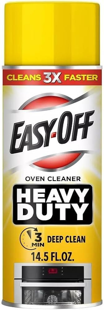Easy Off Heavy Duty Oven Cleaner, Destroys Tough Burnt on Food and Grease, Lemon Scent, 14.5 oz C... | Amazon (US)