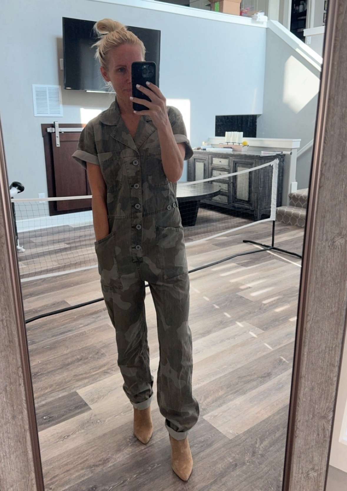 Jumpsuit on SALE! Linked other Camo options. Who else is loving the camo this fall?! 

#LTKSaleAlert #LTKFindsUnder100 #LTKSeasonal