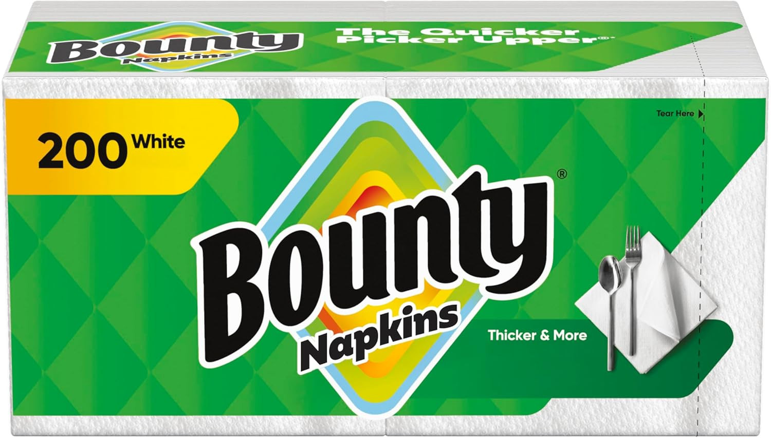 Bounty Paper Napkins, White, 200 Count, Packaging may vary | Amazon (US)