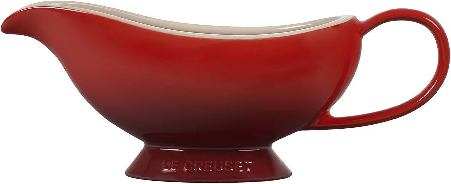 Le Creuset Heritage Stoneware Gravy Boat, Cerise | Amazon (US)