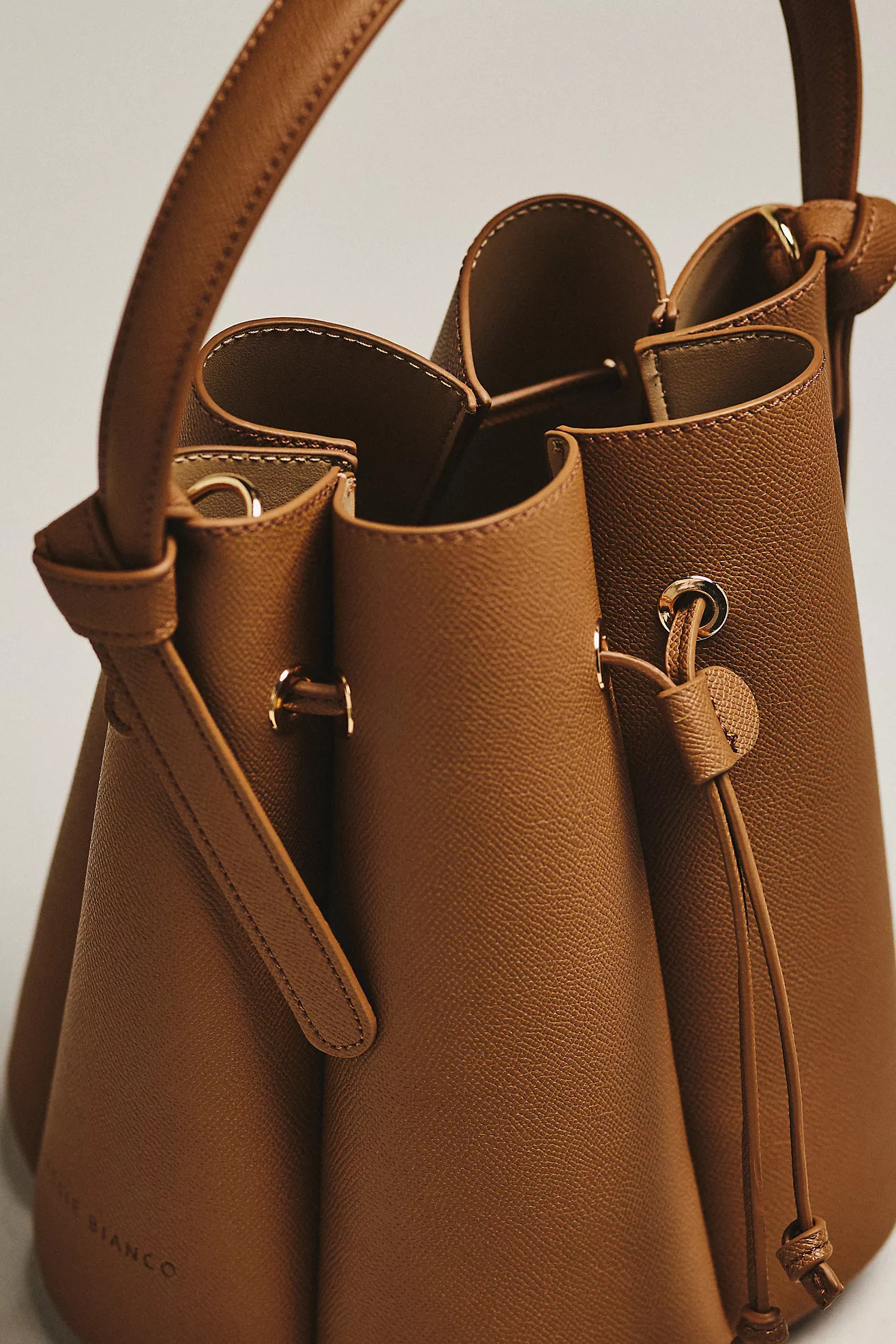 Melie Bianco Cinched Vegan Leather Bucket Bag | Anthropologie (US)