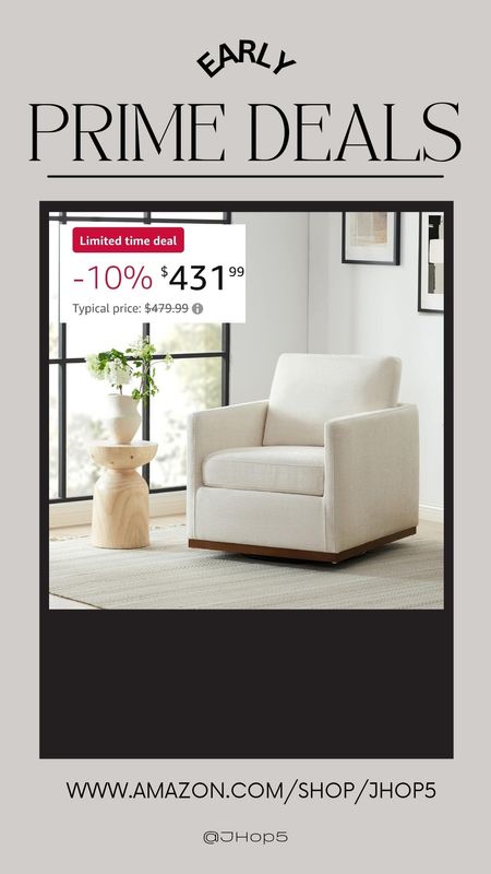 Save on early Prime Day Deals!Chita chairs, accent chair, swivel chair, living room furniture, Amazon home, Amazon dealer, prime day 

#LTKHome #LTKSaleAlert #LTKStyleTip
