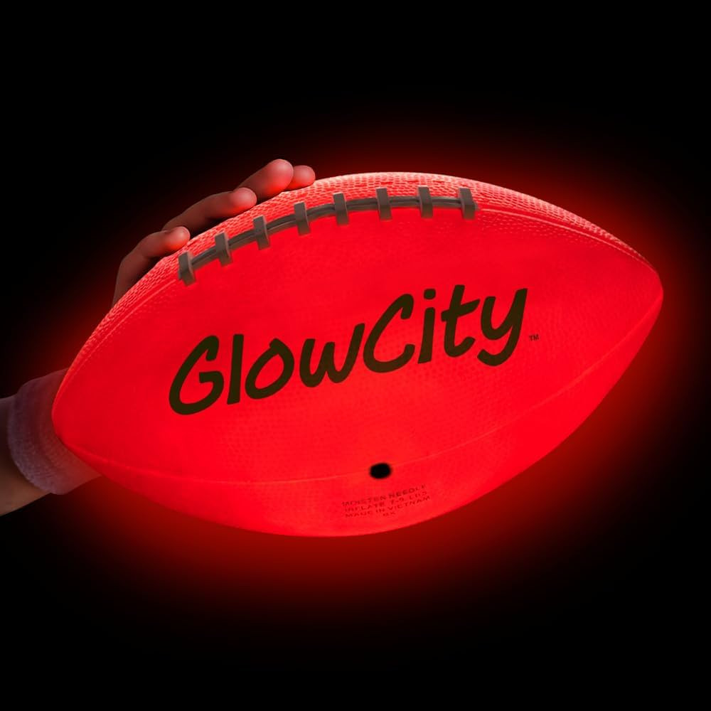 GlowCity Glow in The Dark Football - Light Up LED Ball - Perfect for Evening Play, Camping, and B... | Amazon (US)