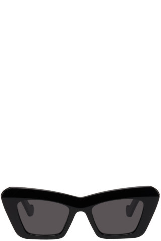 Black Cat-Eye Sunglasses | SSENSE