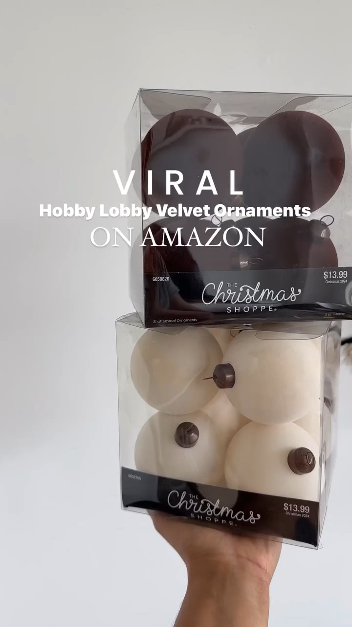THEY’RE BACK! The viral @hobbylobby Velvet Ornaments are now available in-store and on Amazon.

Comment ‘SHOP’ for links or visit my Amazon storefront. ✨

#amazonfinds #hobbylobbyfinds #velvetornaments #christmasornaments #viralvideos #viralornaments #velvet #hobbylobbychristmas
