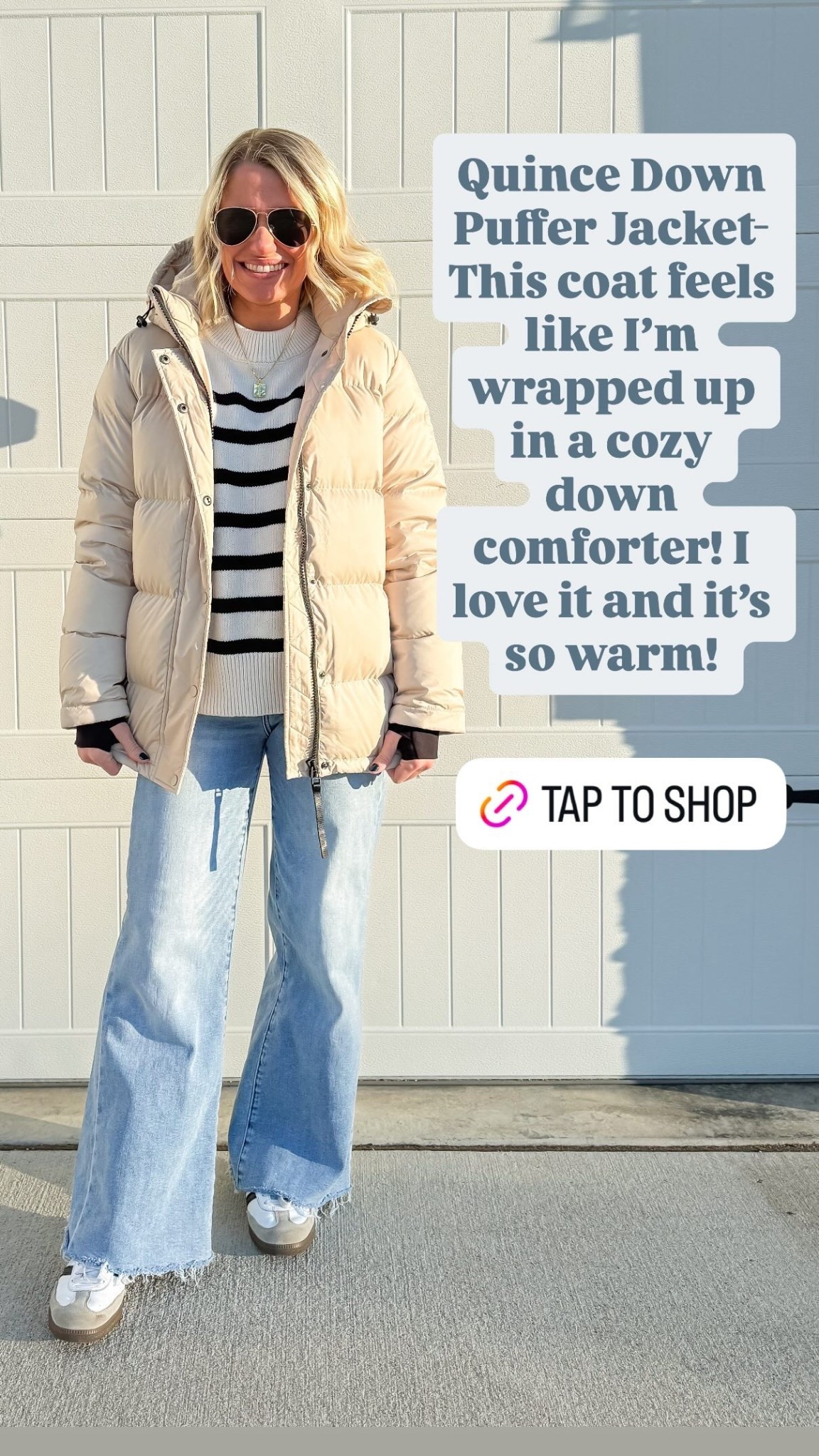 Quince Down Puffer Jacket- This coat feels like I’m wrapped up in a cozy down comforter! I love it and it’s so warm! Coat is in an xsmallL

#LTKOver40 #LTKPetite #LTKSeasonal