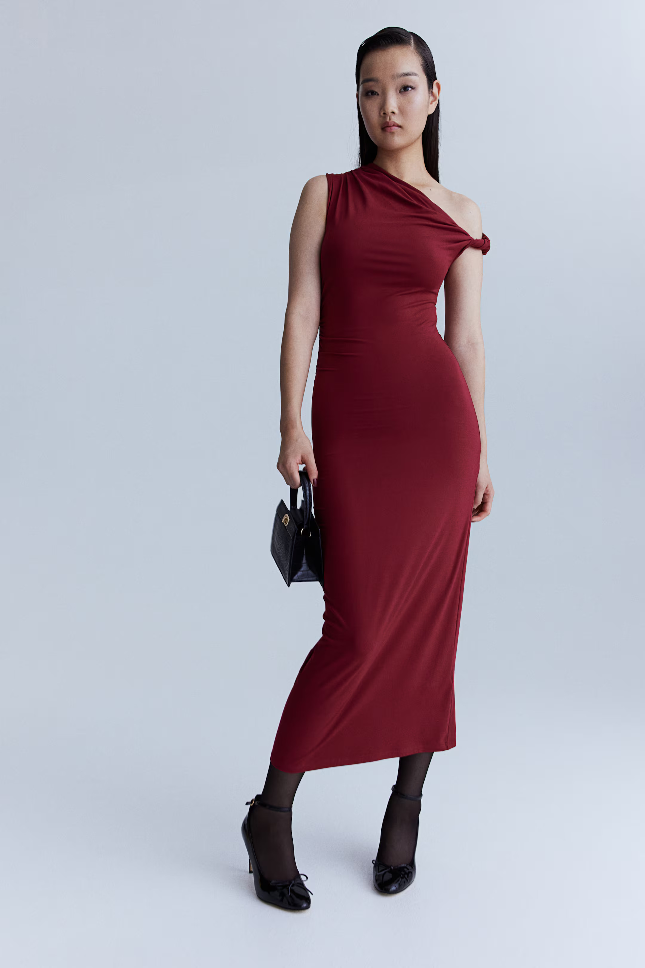 Twist-Detail One-Shoulder Dress | H&M (US + CA)