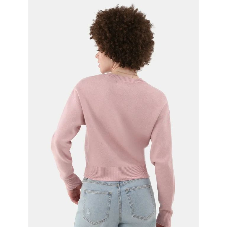 No Boundaries Jacquard Pullover Sweater, Midweight, Women’s Plus - Walmart.com | Walmart (US)