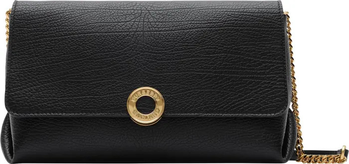 Leather Chain Strap Clutch | Nordstrom