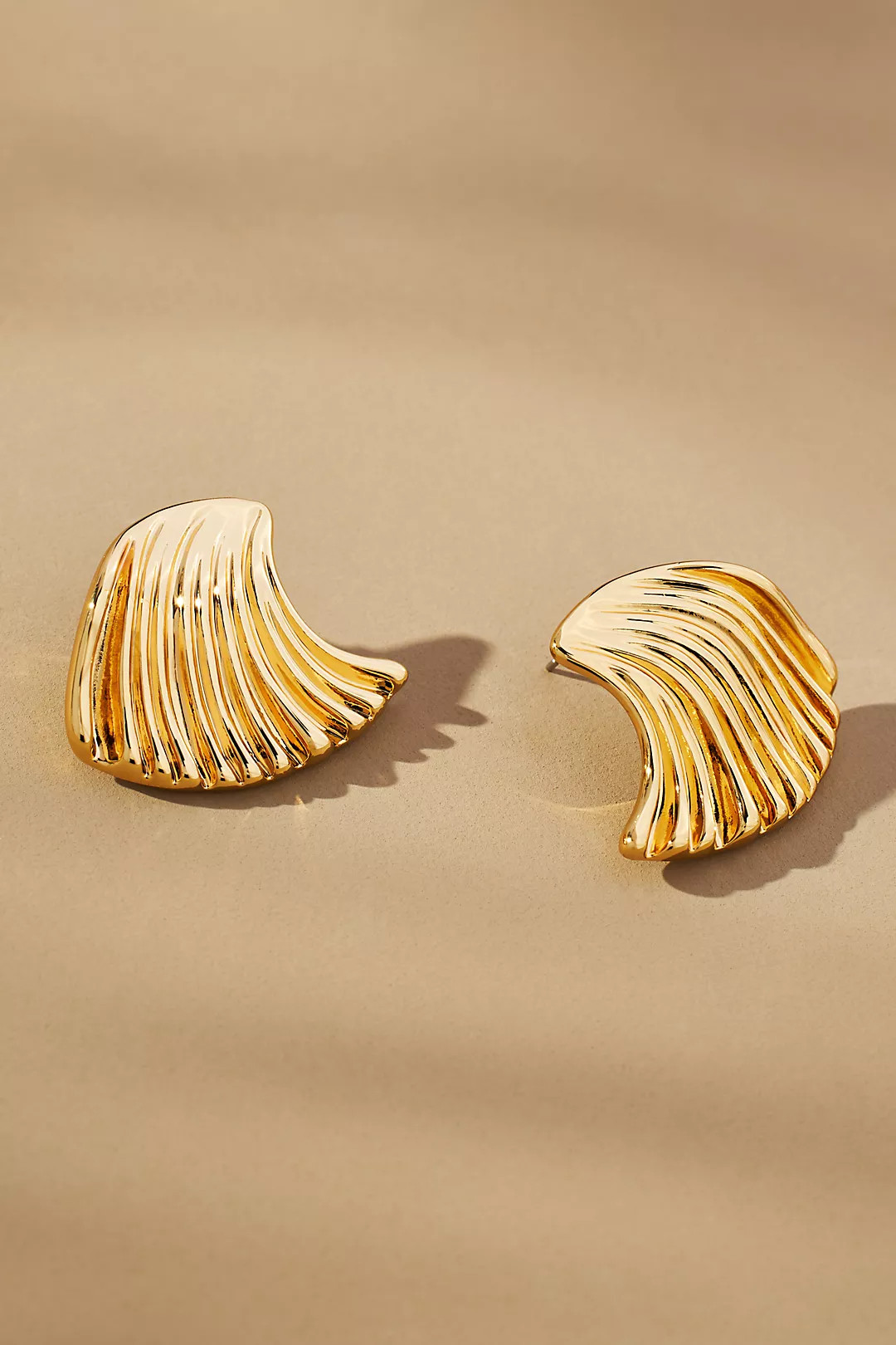 Upside Down Wave Post Earrings | Anthropologie (US)