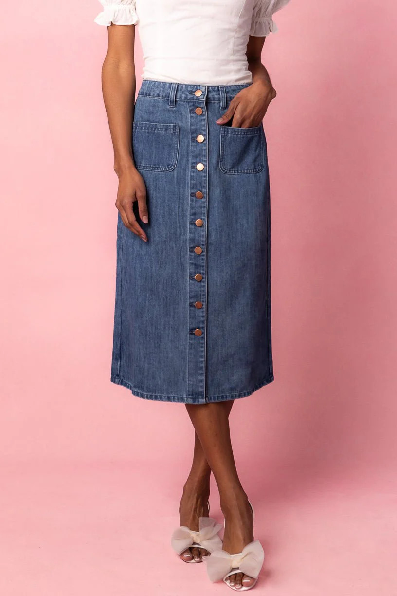 Emma Denim Skirt | Ivy City Co