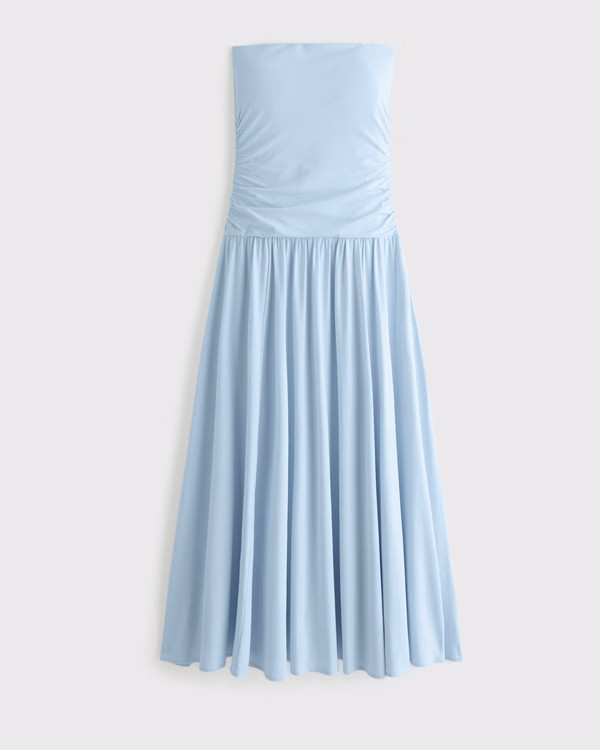 Knit Tube Drop-Waist Maxi Dress | Abercrombie & Fitch (US)
