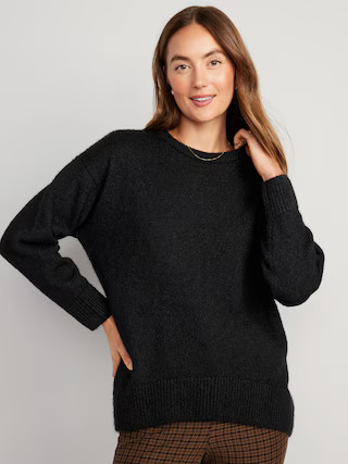 Crew-Neck Tunic Sweater for Women | Old Navy (US)