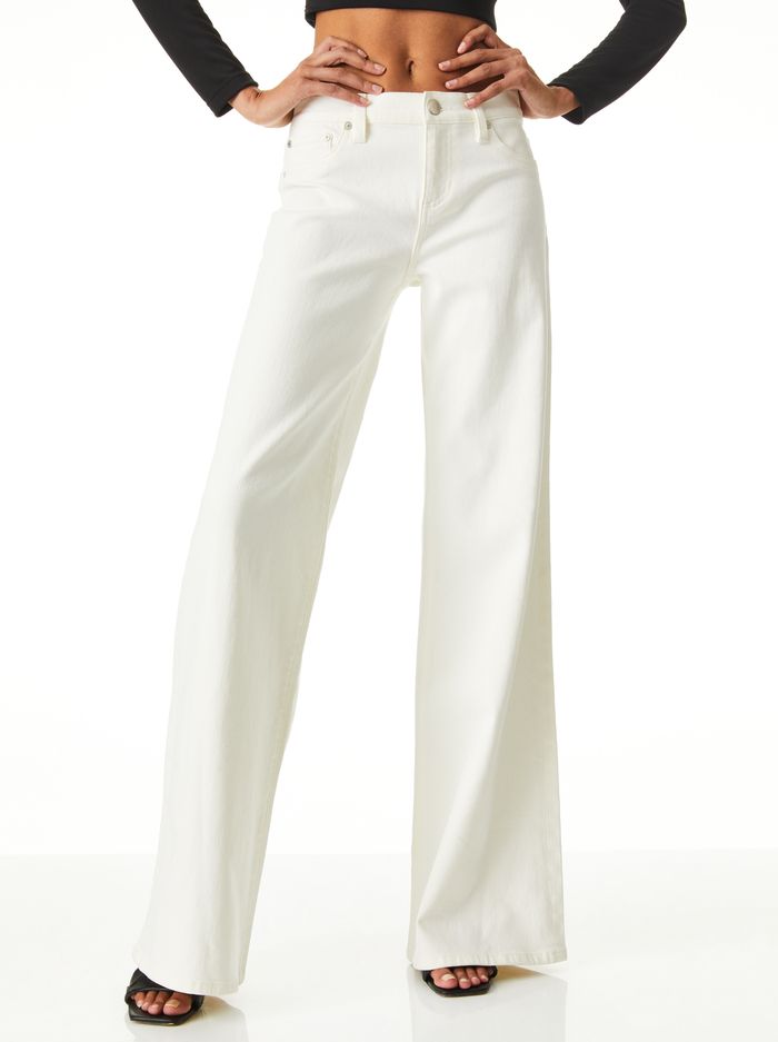 JENNY LOW RISE FLARE JEAN | Alice + Olivia