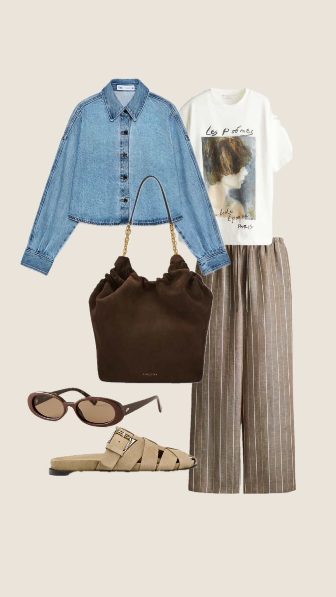 Brown stripe linen trousers styling 🫶🏽

#LTKAprilSpotlight #LTKspring #LTKuk