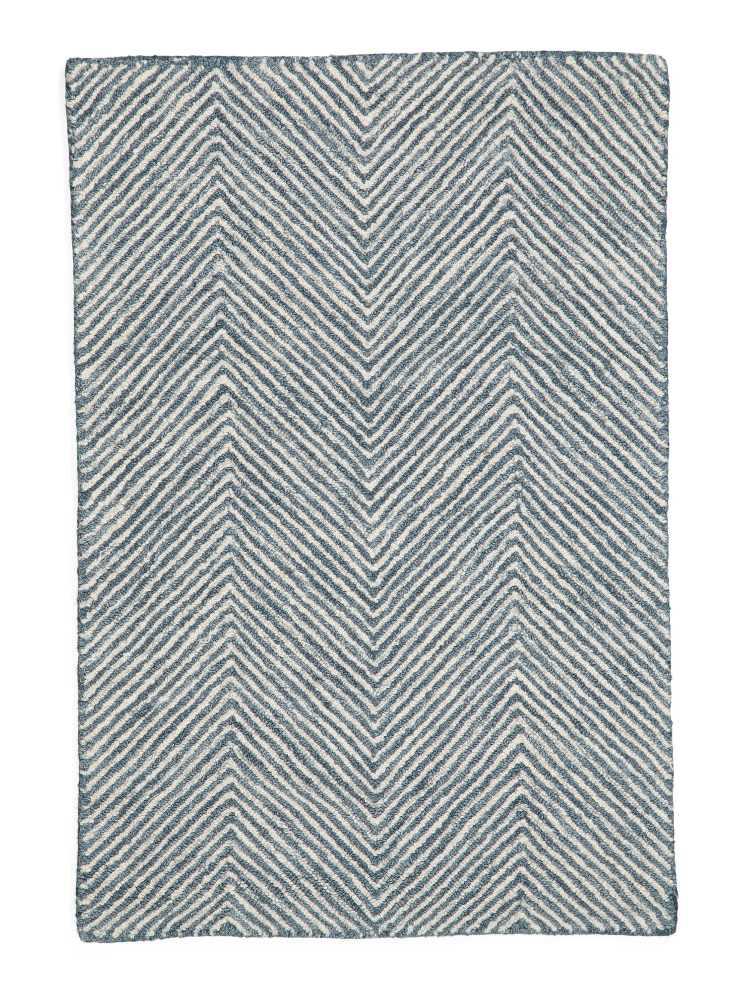 Wool Herringbone Contemporary Area Rug | TJ Maxx
