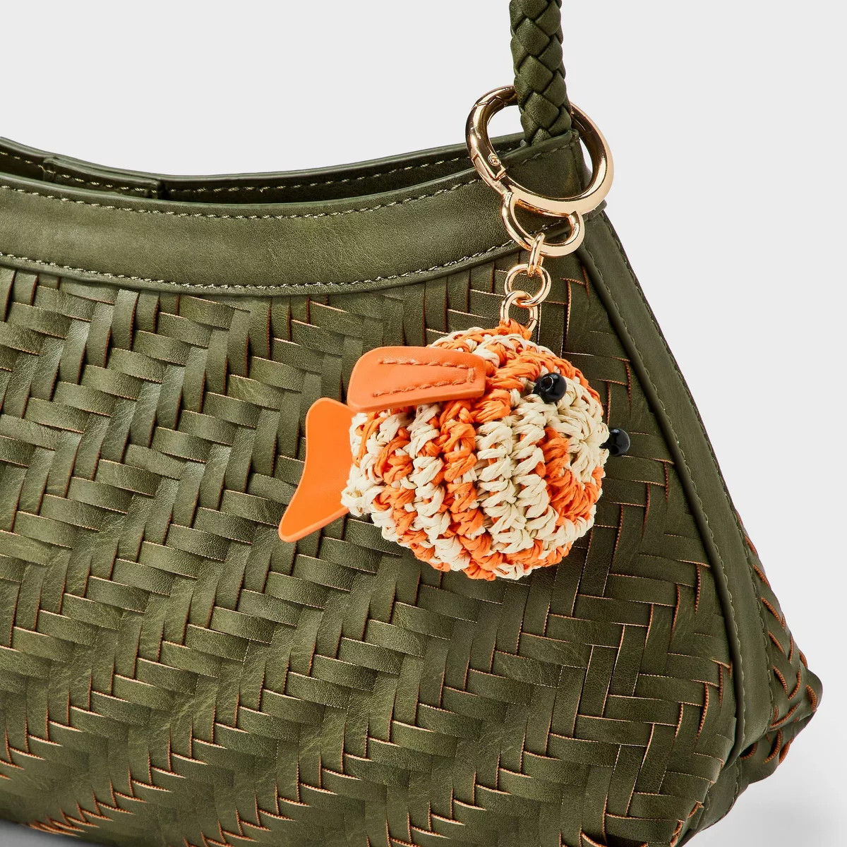 Straw Puffer Fish Bag Charm - A New Day\u2122 Multi | Target