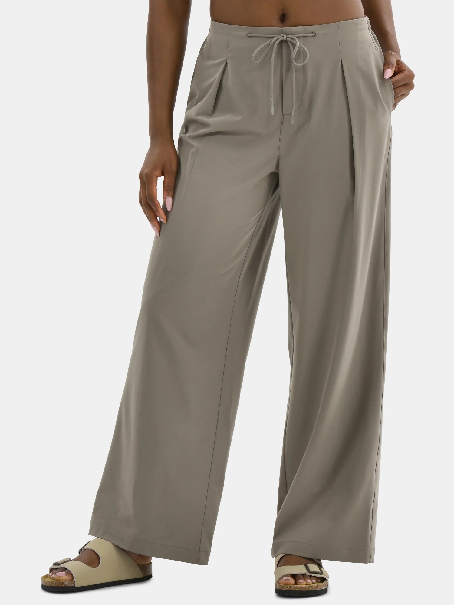 Avia Women's FeatherStretch Pleated Trousers, Sizes XS-XXXL - Walmart.com | Walmart (US)