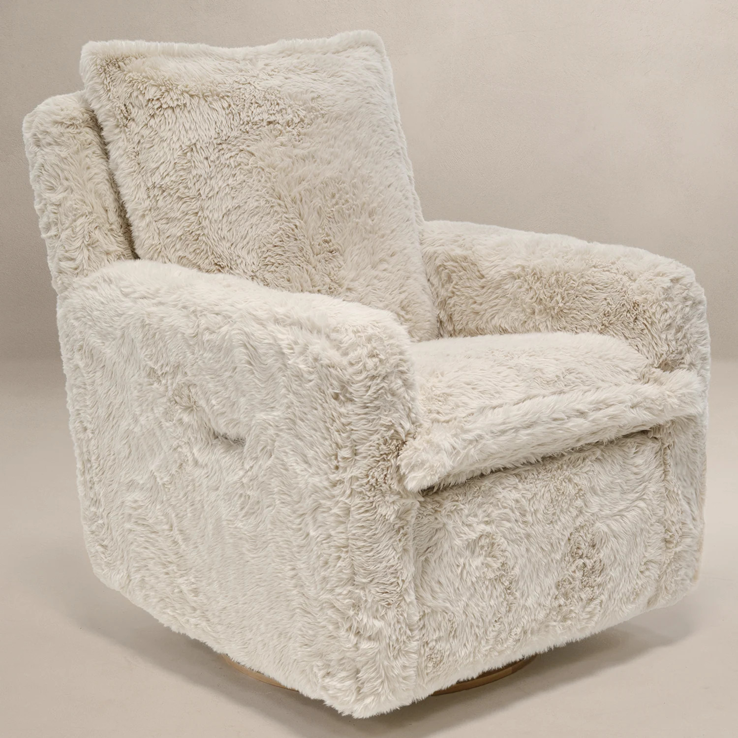 Flynn – Gliding Swivel Nursery Recliner - Aussie Faux Hide | Oilo Studio