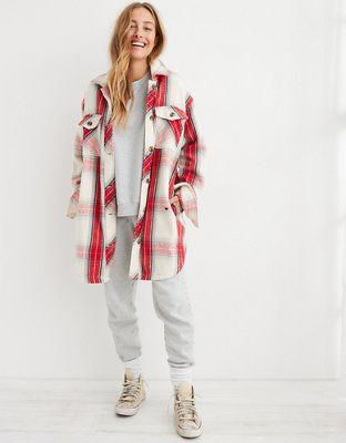 Aerie Flannel Shacket | American Eagle Outfitters (US & CA)