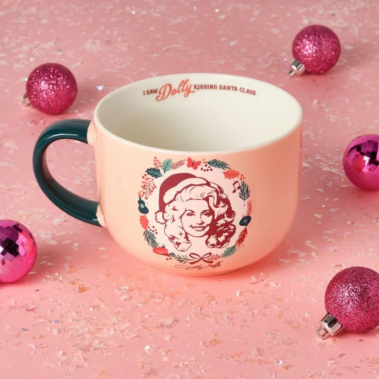 Dolly Parton “I saw Dolly kissing Santa Claus” 27oz Porcelain Soup Mug | Walmart (US)